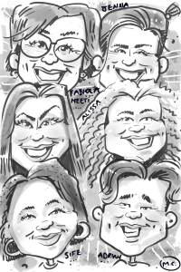 Kingsland Dental Team Caricature